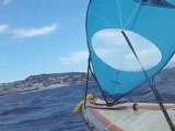 voile kayak sur  cannes