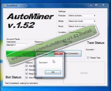 Free Runescape AutoMiner v 1.52 Bot [August 2011 UPDATED]