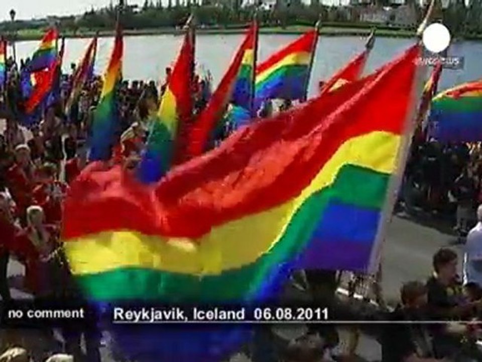 Reykjavik's Gay Pride parade kicks off - no comment