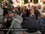 Tymoshenko supporters and police clash - no comment