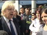 Johnson heckled by Clapham crowd