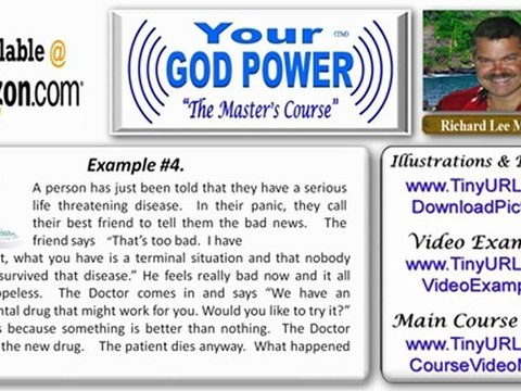 Video #005 of 270 - The Masters Course - How To Use Your God Power To Find Love Happiness & Success In 2012 And Beyond - Learn The Secrets And Techniques - By New Age Guru Richard Lee McKim Jr. - Chapter 01 - What Is Your God Power - Part 05 of 20