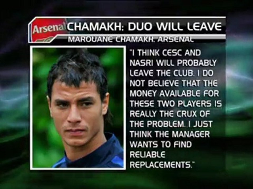 Chamakh: Nasri and Fabregas will leave Arsenal