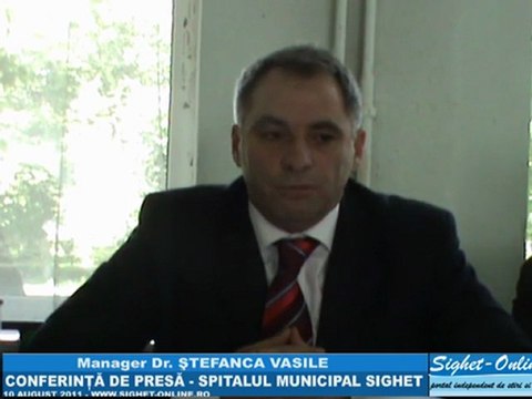 Conferinta de presa - Spital Sighet (10 august 2011) - p1