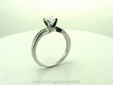 FDENS3092ROR  Round Shape Diamond Intertwined Engagement Ring In Channel Setting