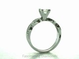 FDENS3044PR  Princess Cut Diamond Split swirl Band Wedding Bridal Ring Set