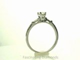 FDENS3074EMR  Emerald Cut And Baguette Diamond Wedding Ring In Prong Setting