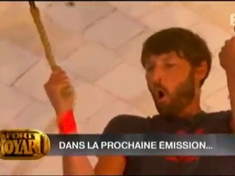 Rebecca Hampton et Laurent Kerusore  dans Fort Boyard 2011