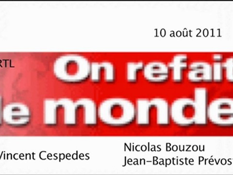 Vincent Cespedes - RTL 10 août (Réunion à l'Elysée, anciens parlementaires à Tripoli, coût JMJ)