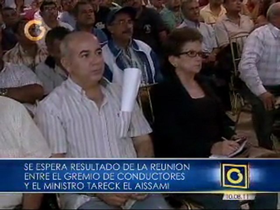 El Aissami reunido con transportistas