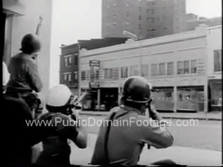 Snipers shootin bei NJ Staatspolizei 1967 Newark Riots