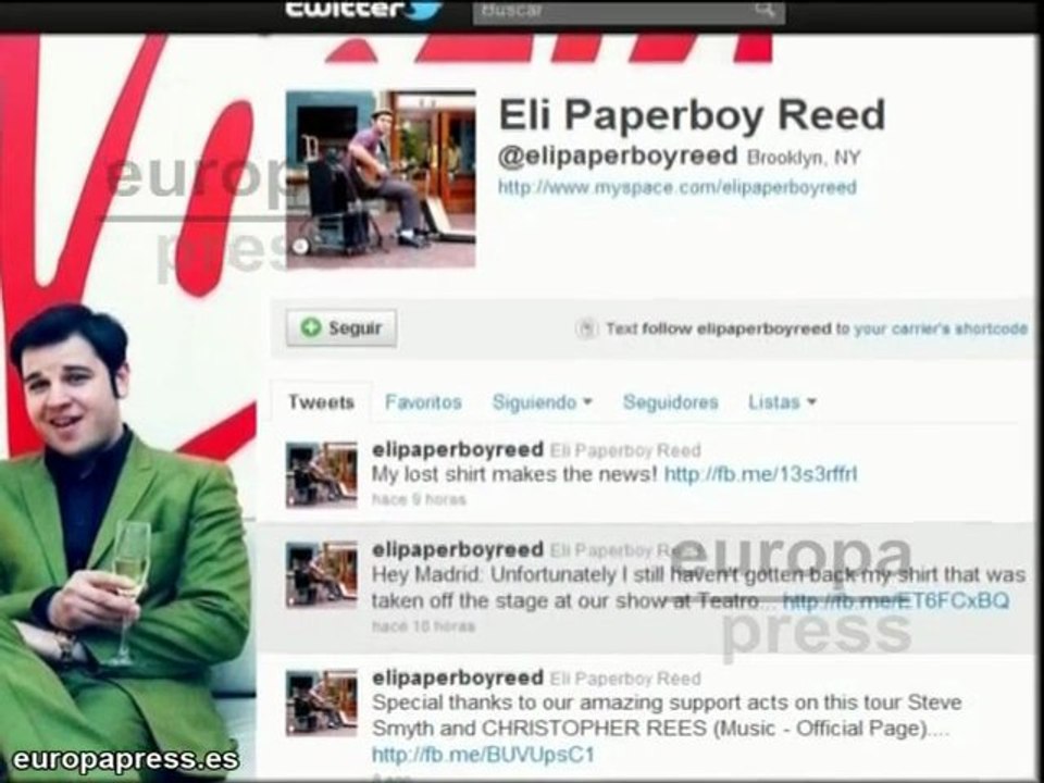 Eli 'Paperboy' Reed en busca de la camisa perdida