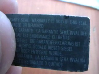 Réparation étiquette de garantie PlayStation 3