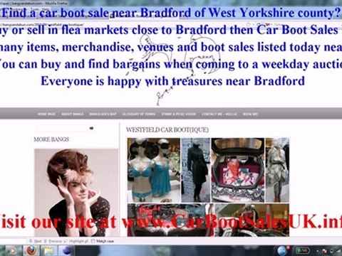 Bradford Car Boot Sales - FleaMarket Sites West Yorkshire