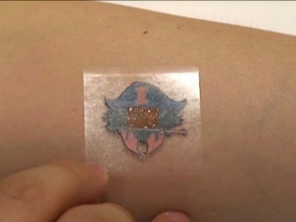 Electronic 'skin tattoos' with medical, gaming uses