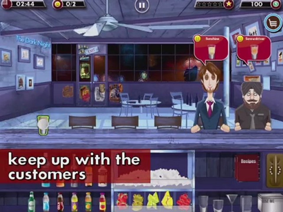Bartender: Cocktails & Dreams iPad Game Promo