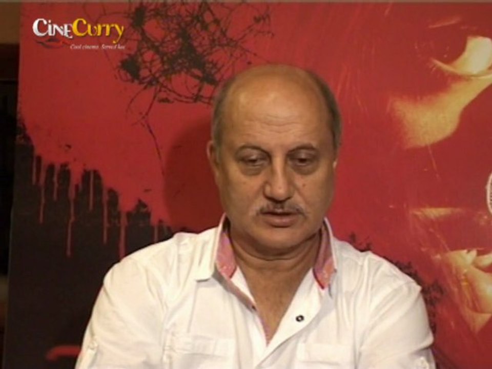 Anupam Kher At Warning Interview
