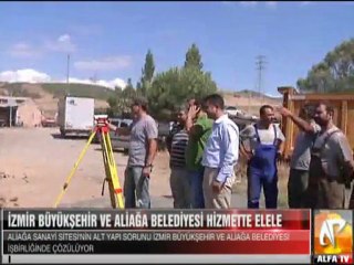 İzmir Büyükşehir ve Aliağa Belediyesi hizmette elele