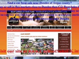 Dundee Car Boot Sales - FleaMarket Sites Angus