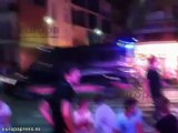 Enfrentamiento con la policía en Lloret de Mar