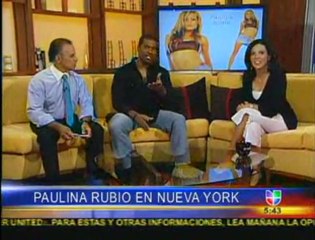 Carlos Alvarez platico con Paulina Rubio
