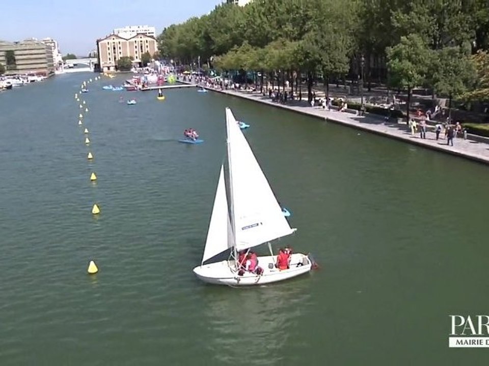 Paris Plages sur le Bassin de la Villette