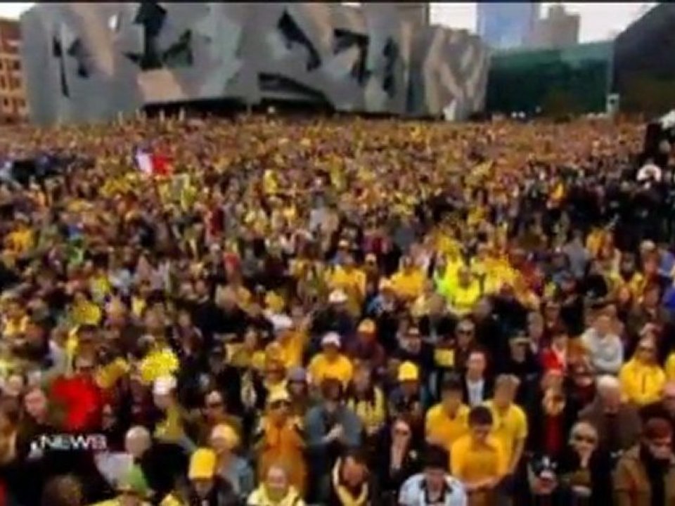 Melbourne heisst Evans willkommen