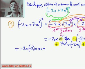 2nde Développer et Réduire une expression (2/5)