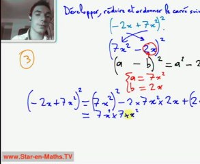 2nde Développer et Réduire une expression (4/5)