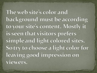 Tips to remember while designing website