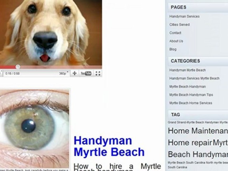 Myrtle Beach Handyman site for home maintenance and repairs