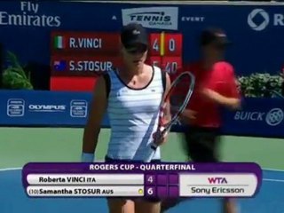 Stosur batte Vinci - Toronto, quarti