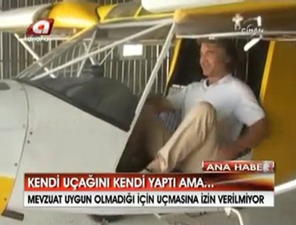 Kendi uçağını yaptı, mevzuat engeline takıldı