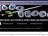 Free RuneScape Account Giveaway. 2011 from Ex  Runescape Members !