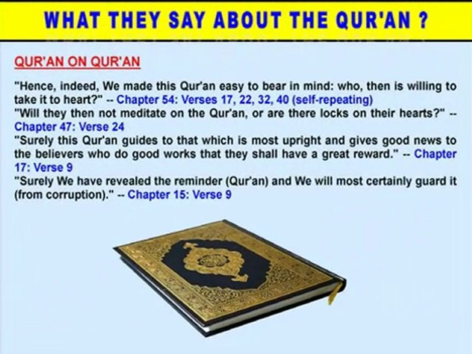 What they say about the Quran ? (3/3)