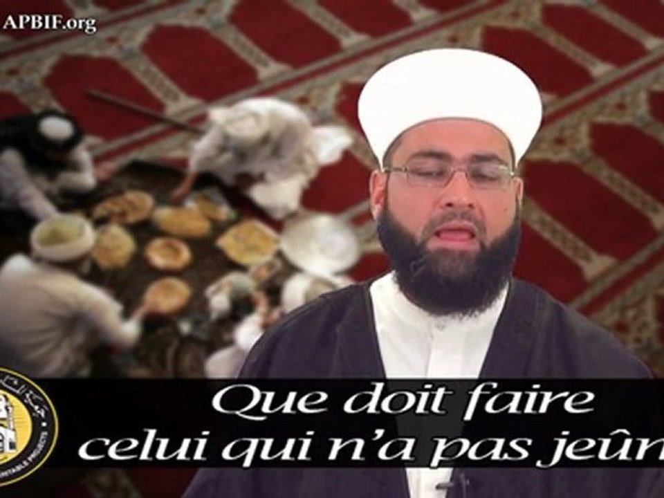 Que doit faire celui qui na pas jeûné  Chaykh Gilles Sadek