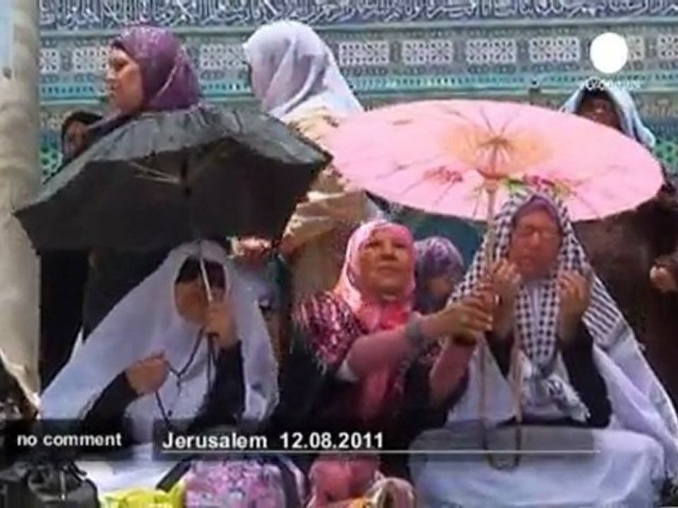 Prières à la mosquée Al-Aqsa de Jérusalem - no comment