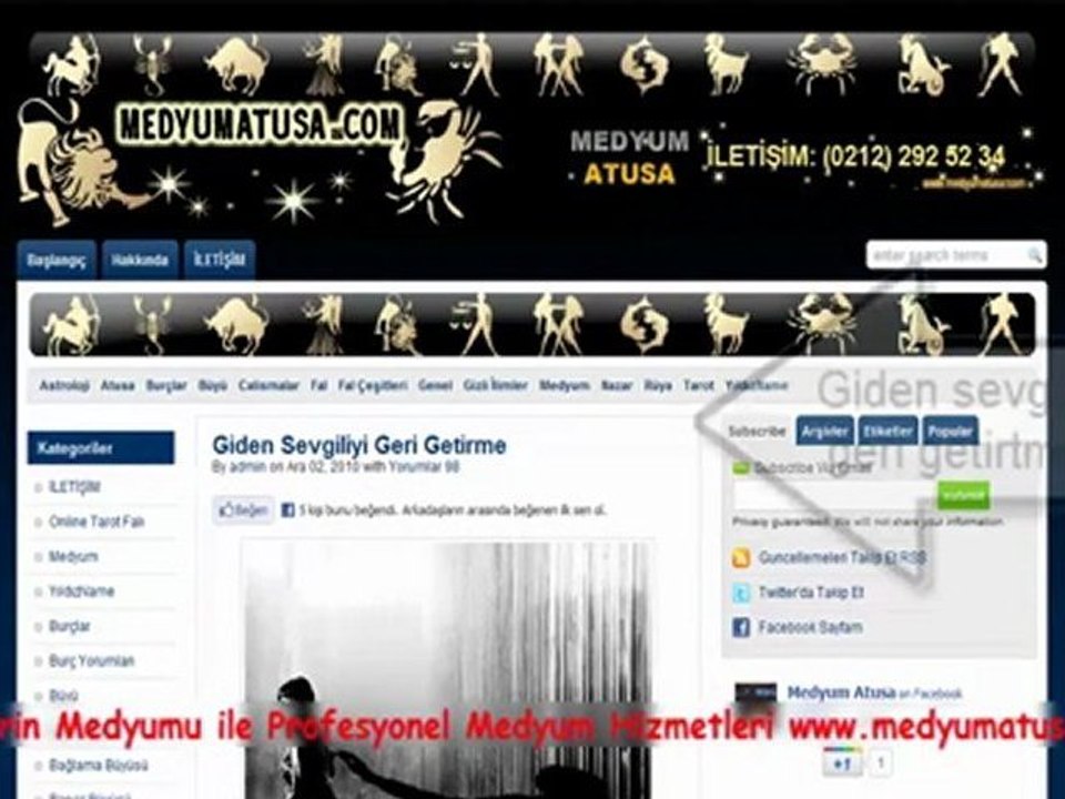 Ünlülerin Medyumu Atusa