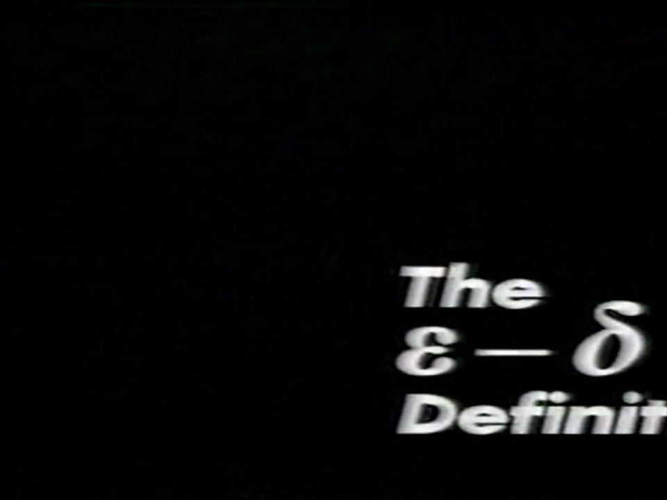 The Epsilon-Delta Definitions