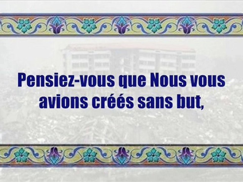 Un Signe d'Allah - Les seismes