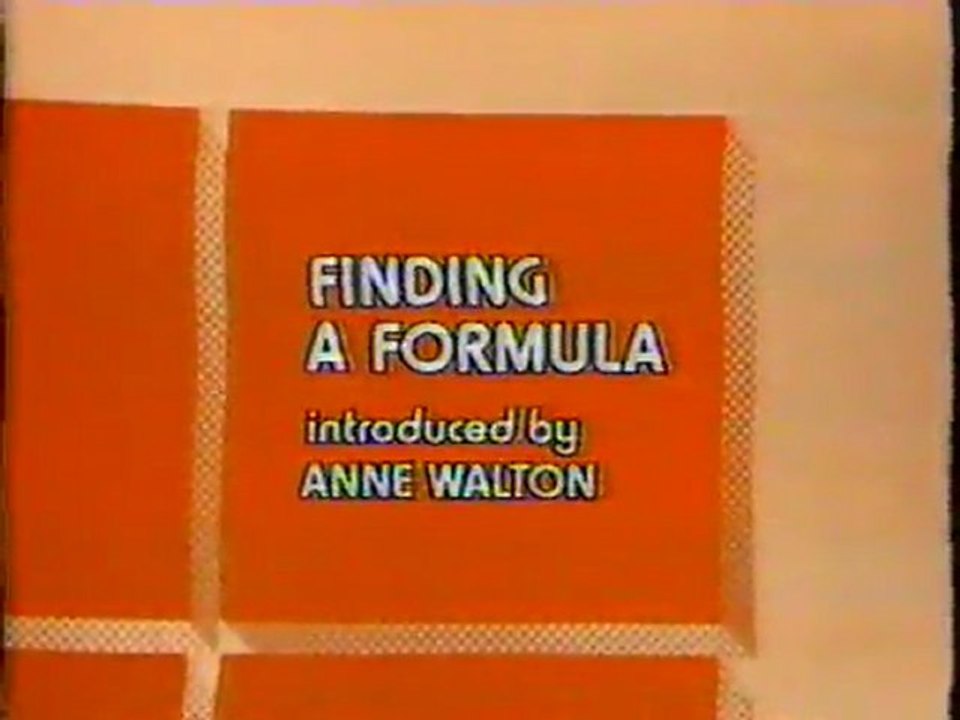 Maths Foundation Course 12 : Finding a Formula