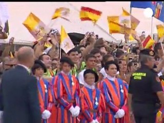 Pope arrives in Madrid for World Youth Day