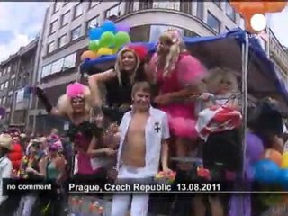 Czech capital hosts first ever "gay pride"... - no comment