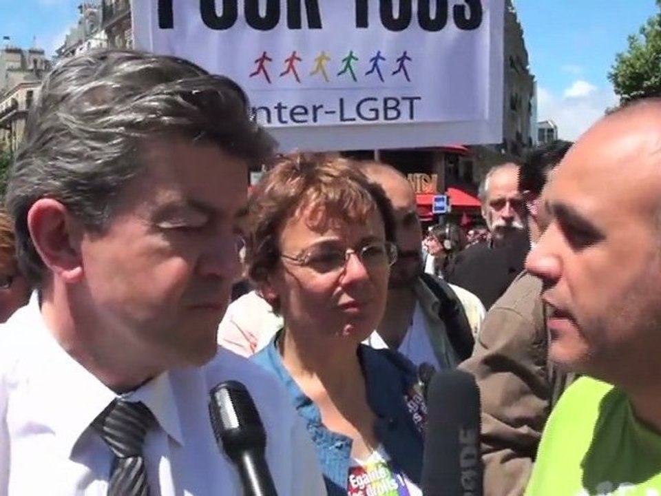 Le Front de Gauche à la marche des fiertés 2011