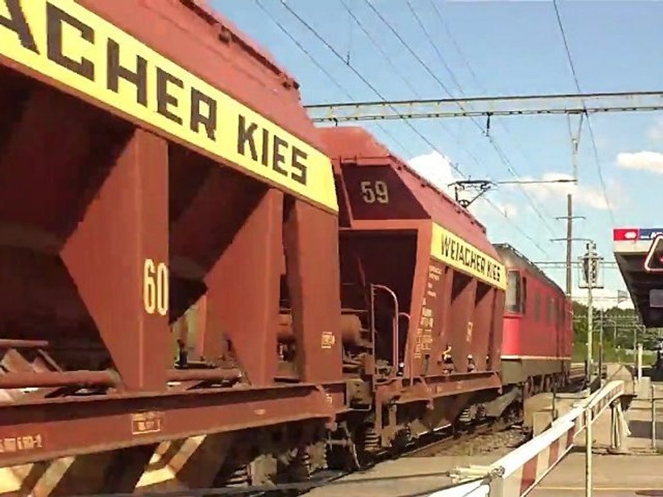 Un train de gravier qui secoue!