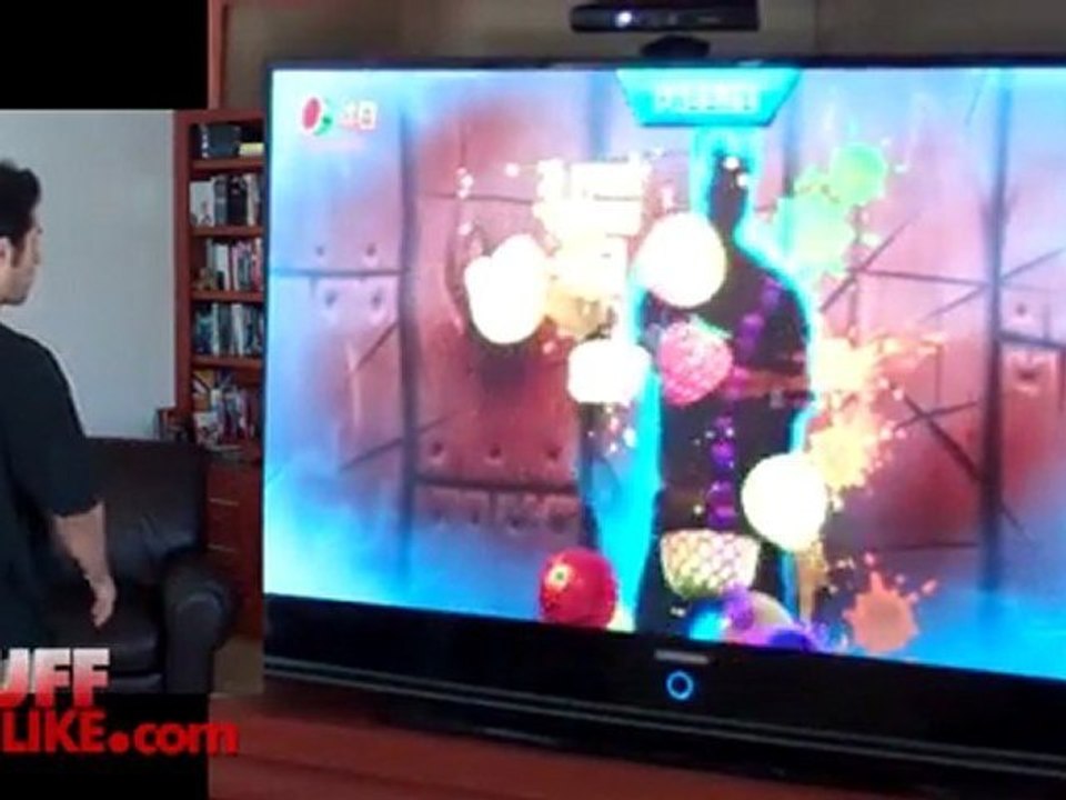 Fruit Ninja Kinect gameplay