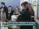 Cristina Kirchner vota en primarias