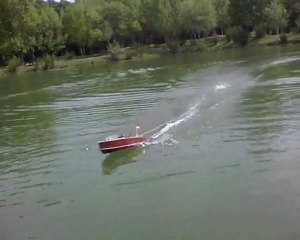 ski nautique avec bateau riva