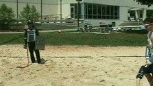 Gettin whacked by a giant dildo