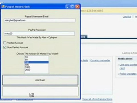 PayPal Money Adder Working Proof